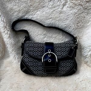Coach Soho Mini Signature Small Flap Hobo Bag
